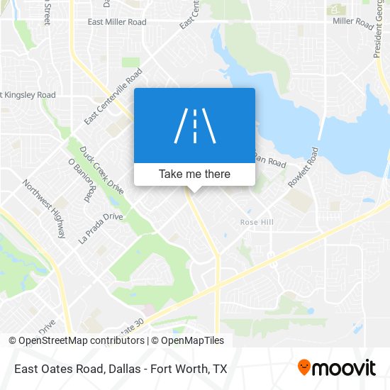 East Oates Road map