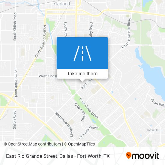 Mapa de East Rio Grande Street