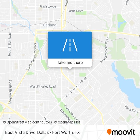 East Vista Drive map