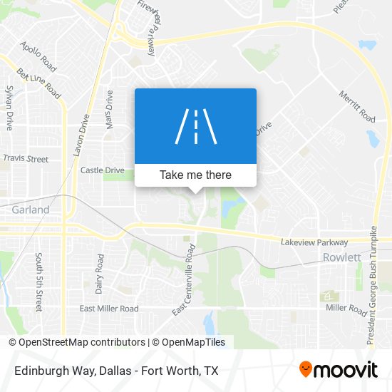 Mapa de Edinburgh Way