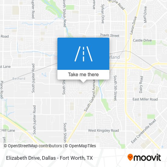 Elizabeth Drive map