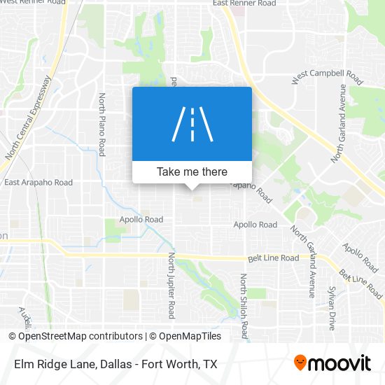 Elm Ridge Lane map