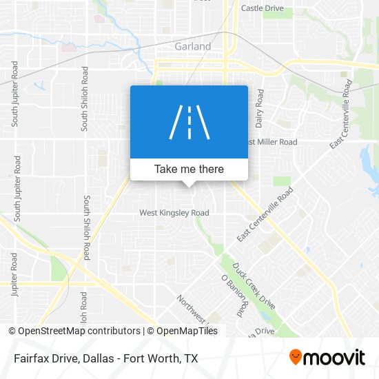 Fairfax Drive map
