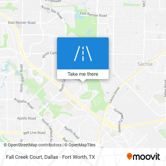 Fall Creek Court map