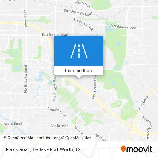 Ferris Road map