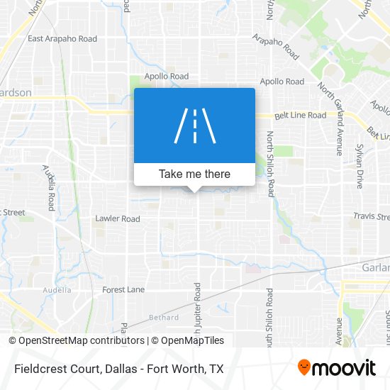 Fieldcrest Court map