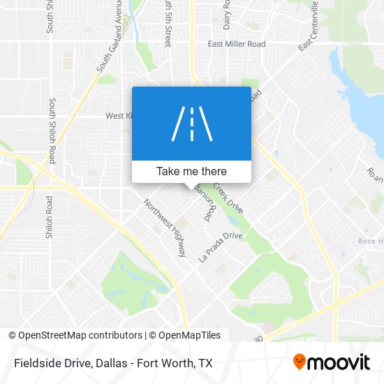 Fieldside Drive map