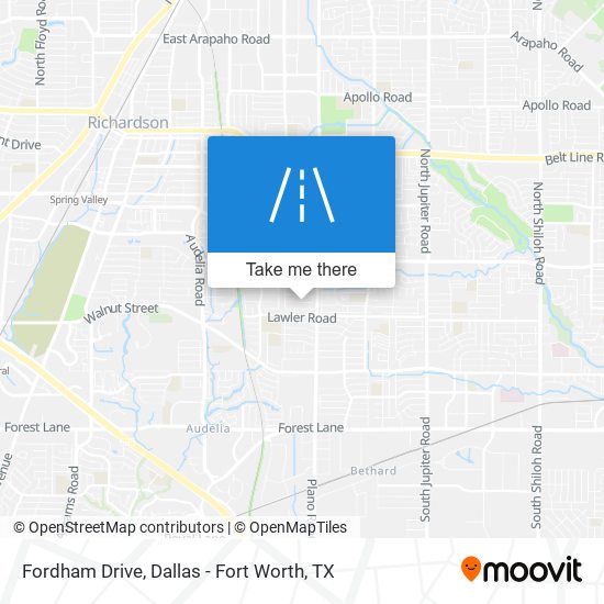 Fordham Drive map