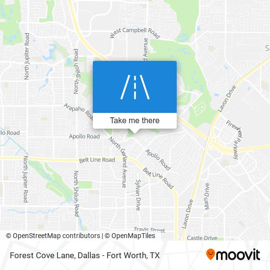 Forest Cove Lane map