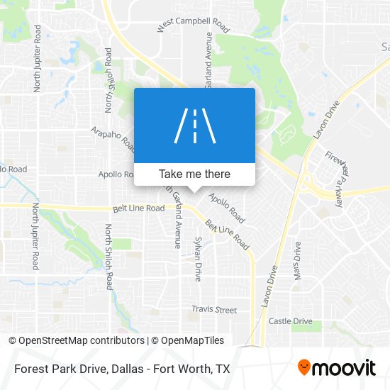 Forest Park Drive map
