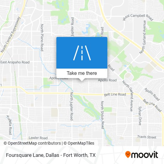 Mapa de Foursquare Lane