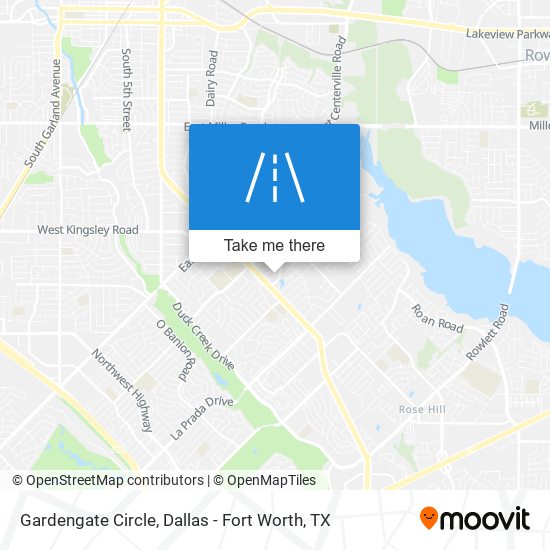 Gardengate Circle map