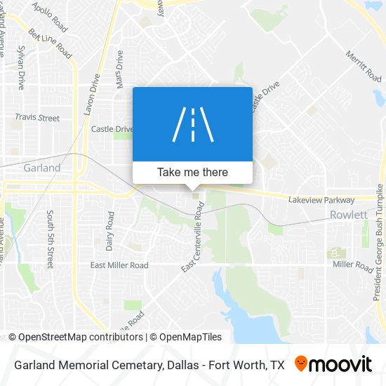 Mapa de Garland Memorial Cemetary