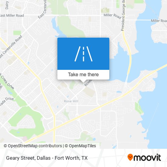 Geary Street map