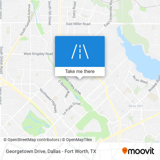 Georgetown Drive map