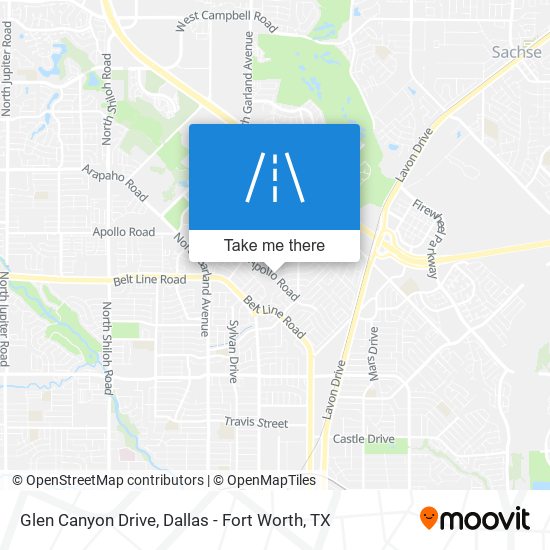 Glen Canyon Drive map