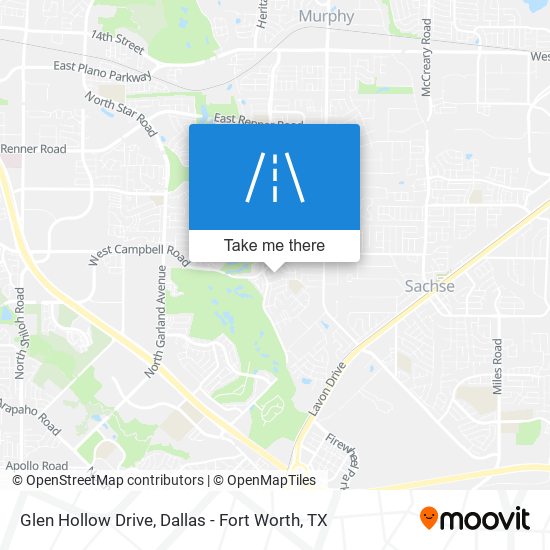 Glen Hollow Drive map