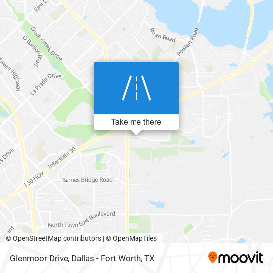 Glenmoor Drive map