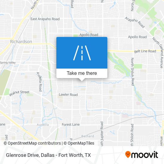Glenrose Drive map