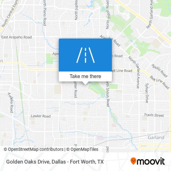Golden Oaks Drive map