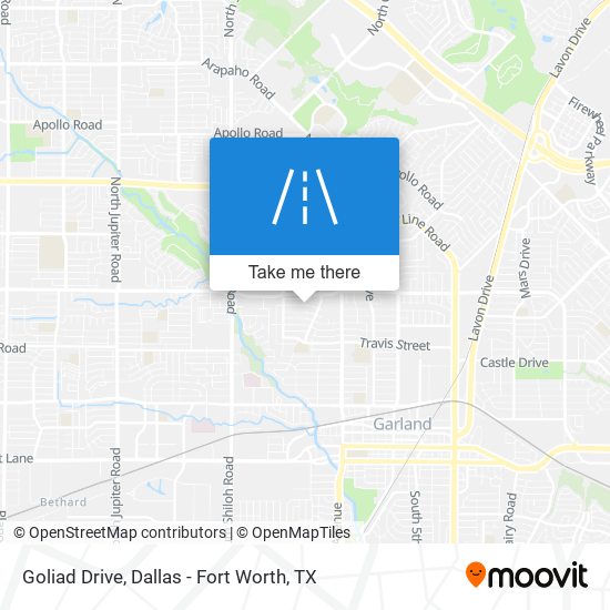 Goliad Drive map