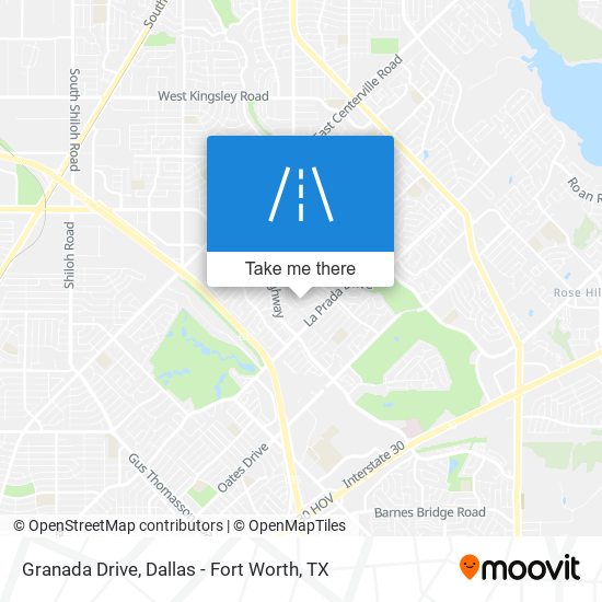 Granada Drive map