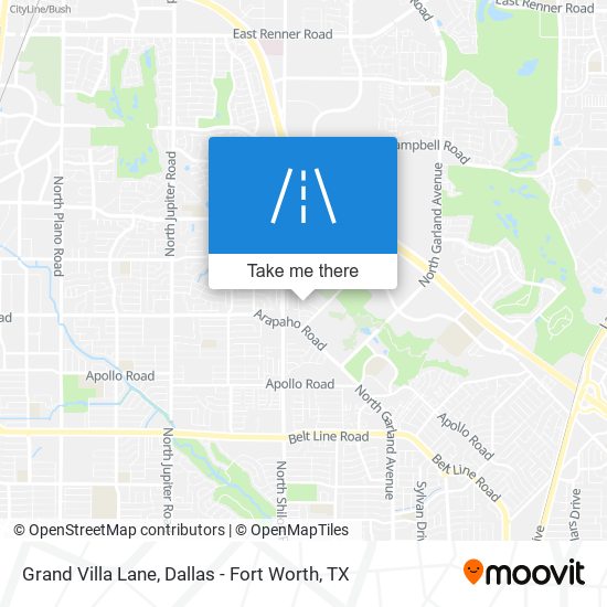 Grand Villa Lane map