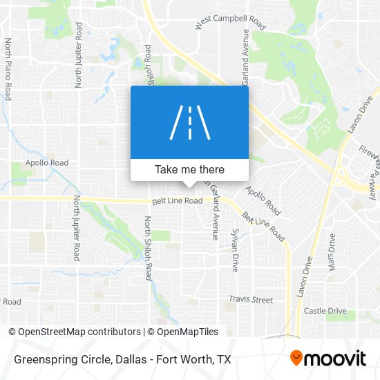 Mapa de Greenspring Circle
