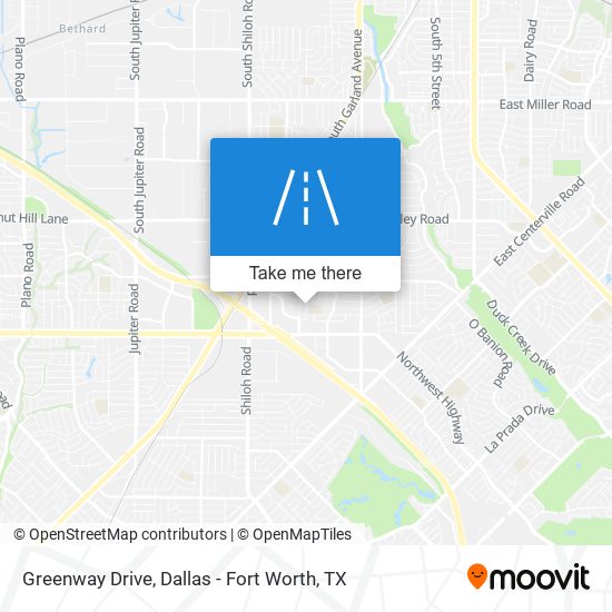 Greenway Drive map
