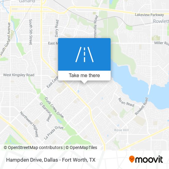Hampden Drive map