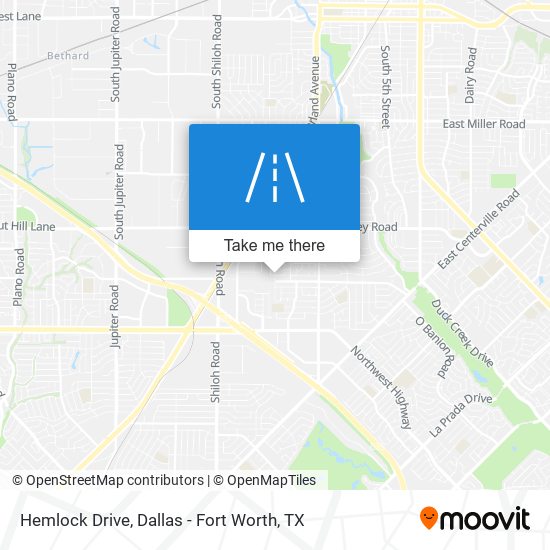 Mapa de Hemlock Drive