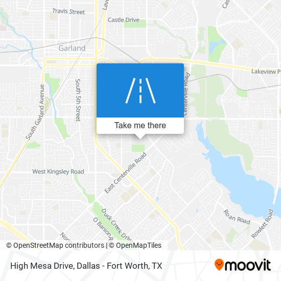 High Mesa Drive map