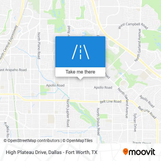 Mapa de High Plateau Drive