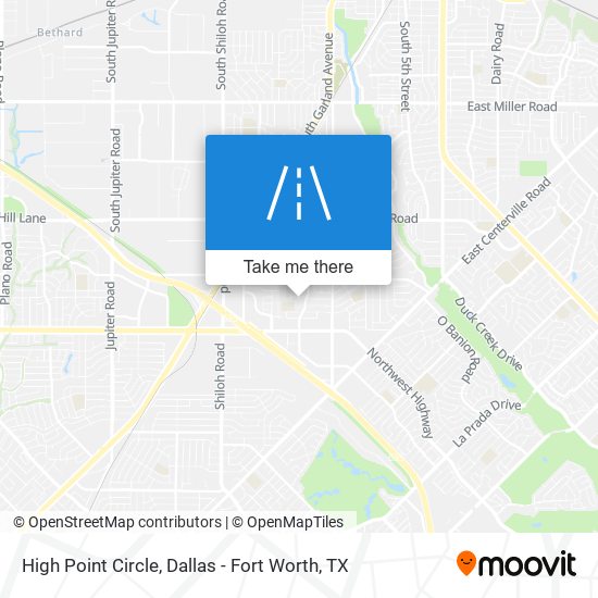 High Point Circle map