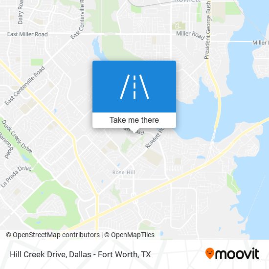 Hill Creek Drive map