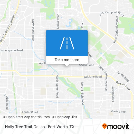 Mapa de Holly Tree Trail