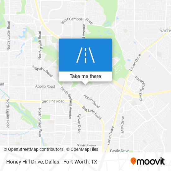 Honey Hill Drive map