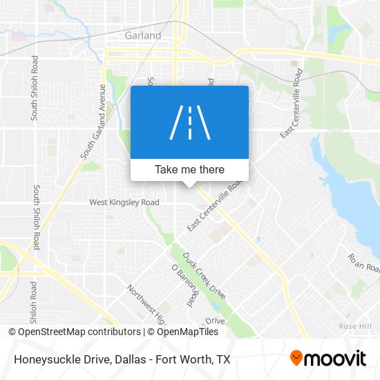 Mapa de Honeysuckle Drive