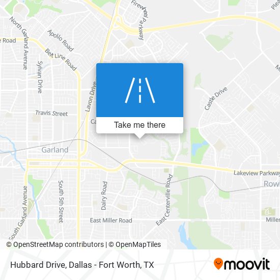 Mapa de Hubbard Drive