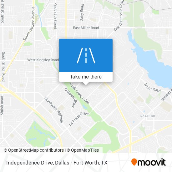 Independence Drive map