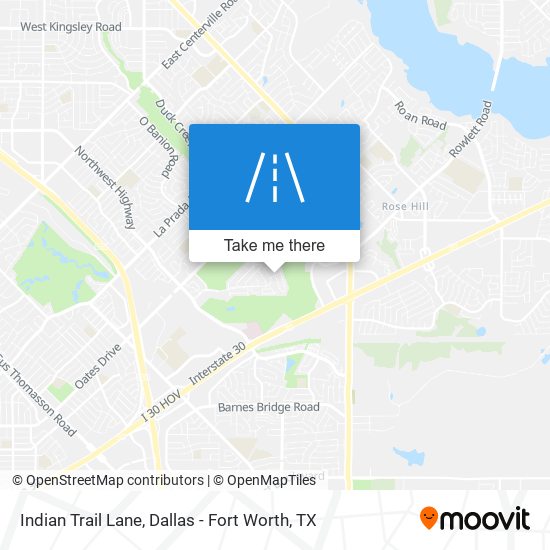 Indian Trail Lane map