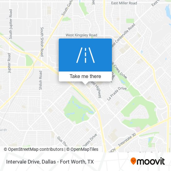 Intervale Drive map