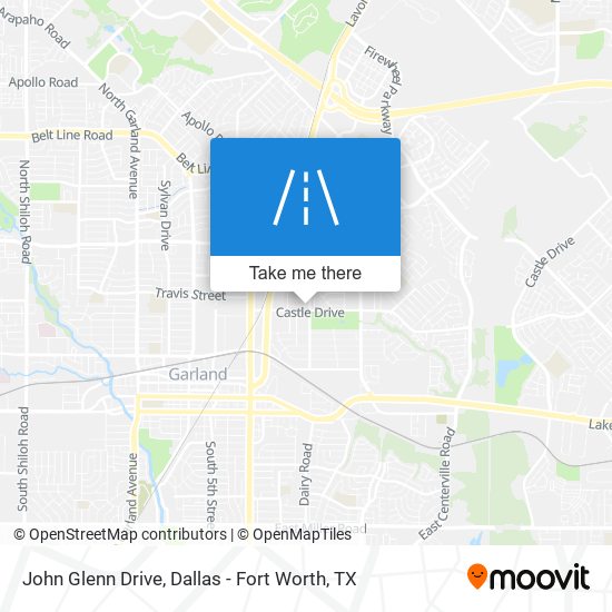 John Glenn Drive map