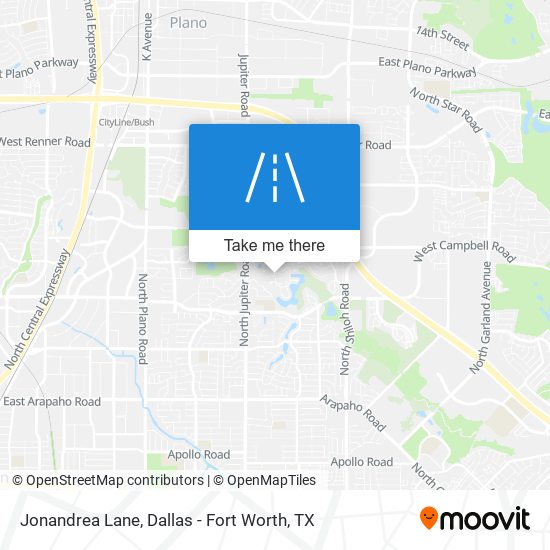 Jonandrea Lane map