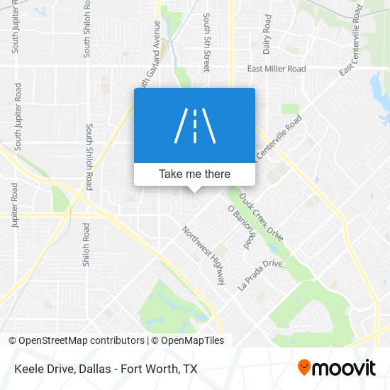Keele Drive map