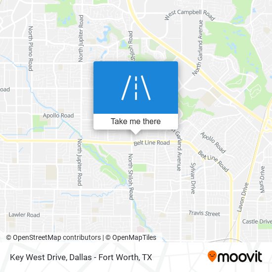 Mapa de Key West Drive