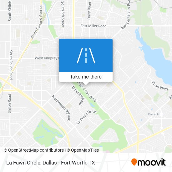 La Fawn Circle map