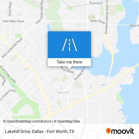 Lakehill Drive map