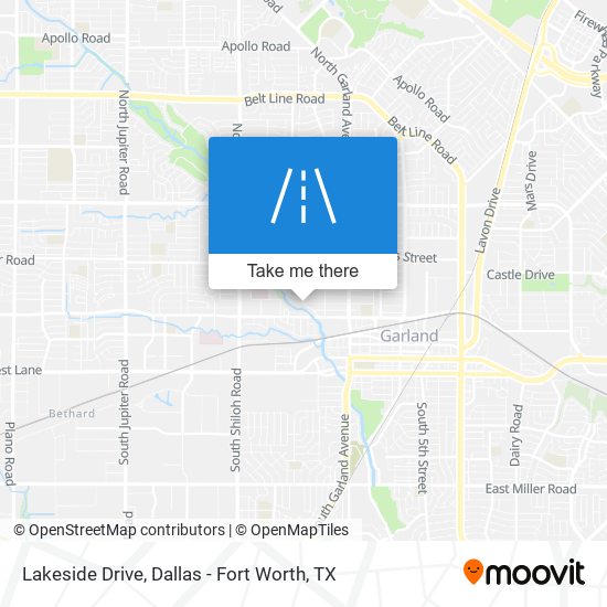 Mapa de Lakeside Drive