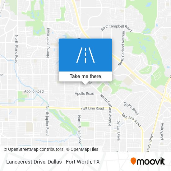 Lancecrest Drive map